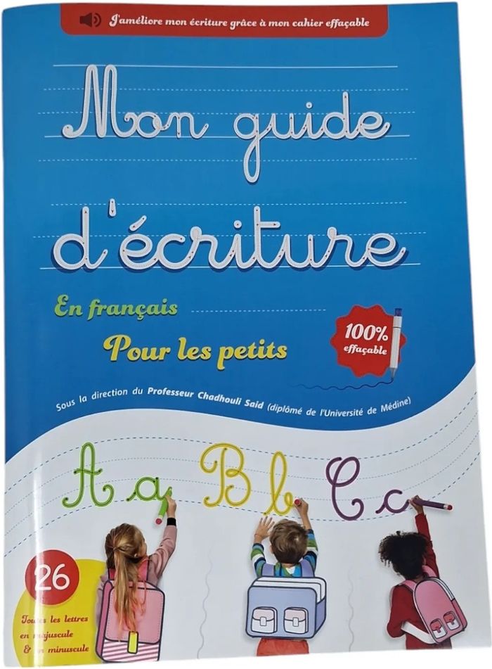 Couverture du livre « MON GUIDE D'ECRITURE POUR LES », librairie Les Contes Infusés à Corte