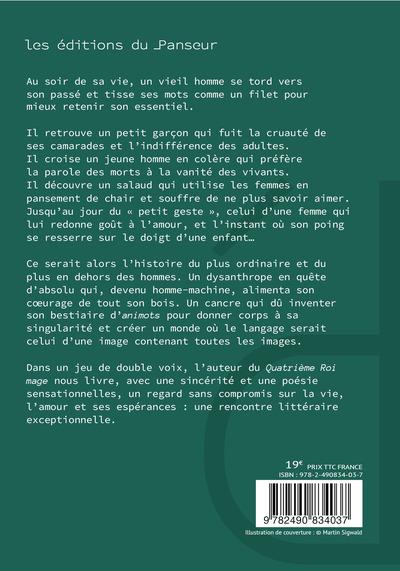 Quatrième de couverture de « Les cahots de l'Anthropie »