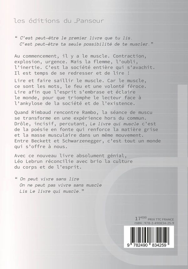 Quatrième de couverture de « Le livre qui muscle »