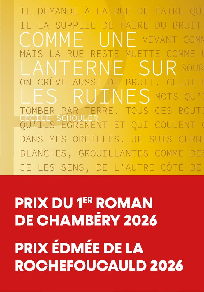 Couverture du livre « Comme une lanterne sur les ruines » de Cécile Fargue Schouler, librairie Les Contes Infusés à Corte