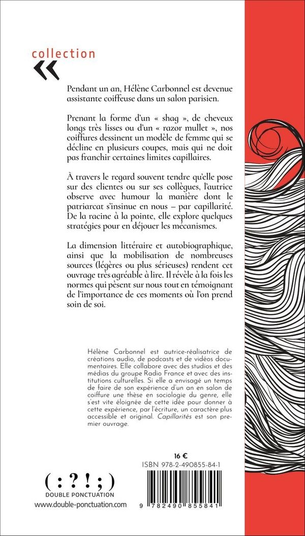 Quatrième de couverture de « Capillarités »