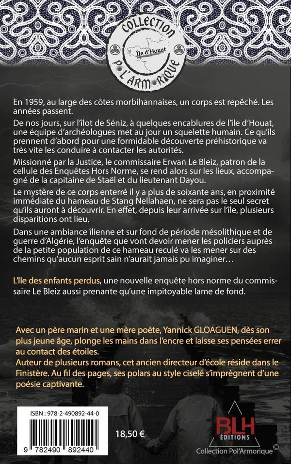 Quatrième de couverture de « L'île des enfants perdus »