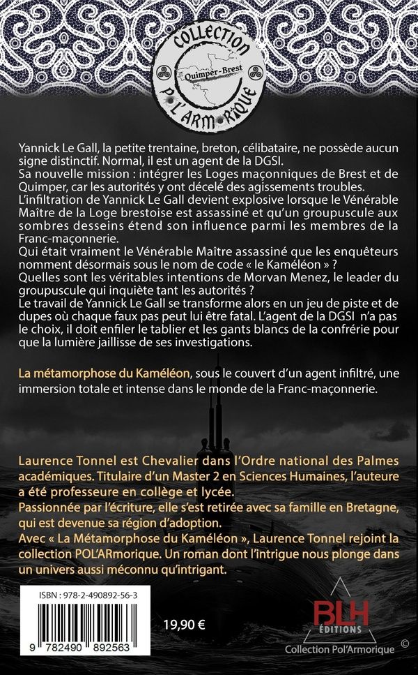 Quatrième de couverture de « La métamorphose du Kaméléon »
