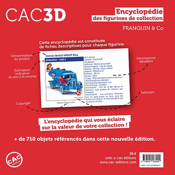 Quatrième de couverture de « Encyclopédie des figurines de collection : Franquin & Co »