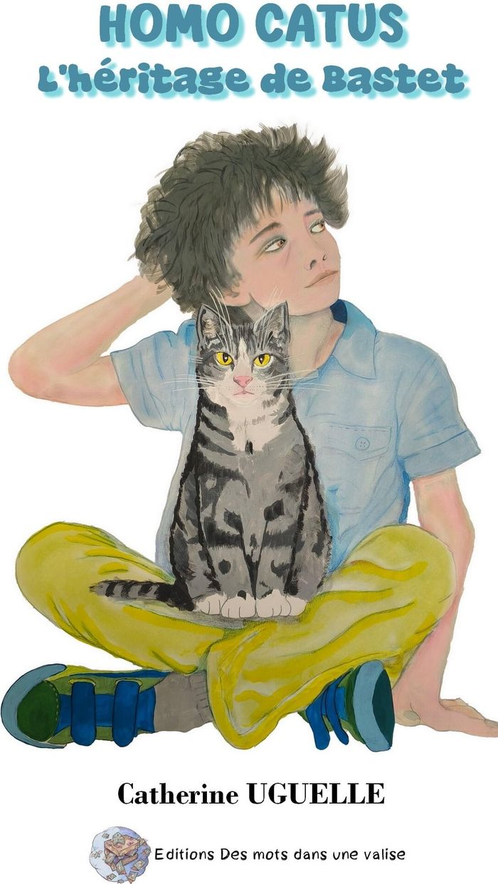 Couverture du livre « Homo catus : l'héritage de Bastet » de Catherine Uguelle, librairie Les Contes Infusés à Corte