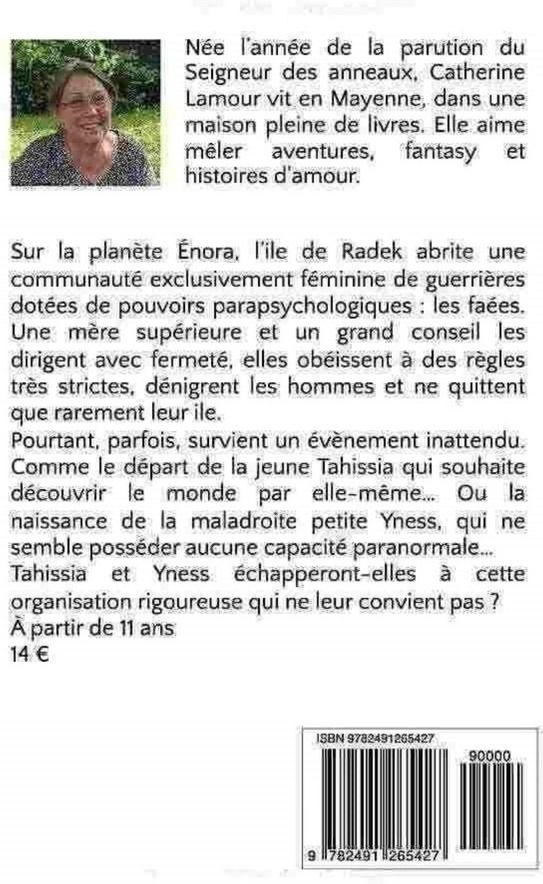 Quatrième de couverture de « Aimer... Tahissia, Yness, deux faées, deux destins : deux histoires d'Enora »
