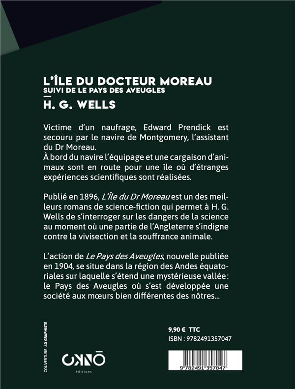 Quatrième de couverture de « L'île du docteur Moreau »
