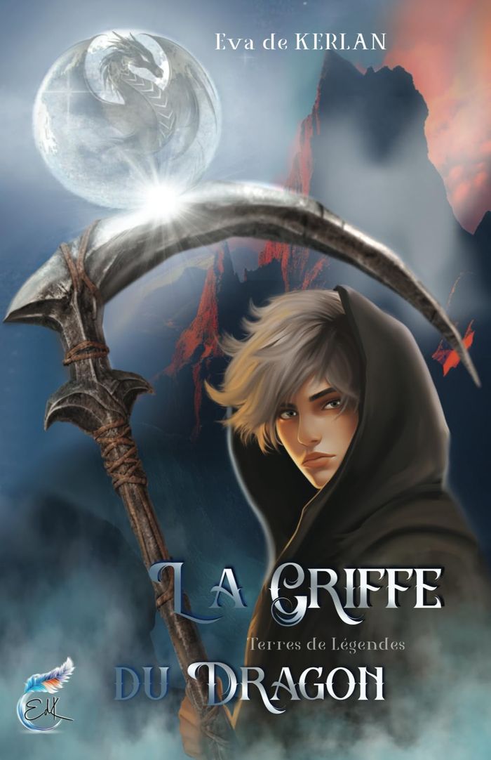 Couverture du livre « La griffe du dragon : terres de légendes » de Eva de Kerlan, librairie Les Contes Infusés à Corte