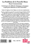 Quatrième de couverture de « LES PROBLEME DE LA NOUVELLE MESSE »