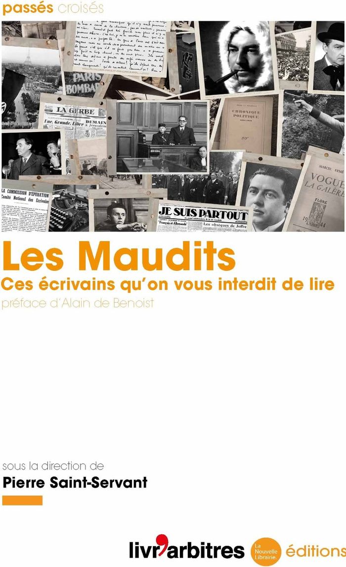 Couverture du livre « LES MAUDITS - CES ECRIVAINS QU'ON VOUS INTERDIT DE LIRE » de Saint-Servant, librairie Les Contes Infusés à Corte