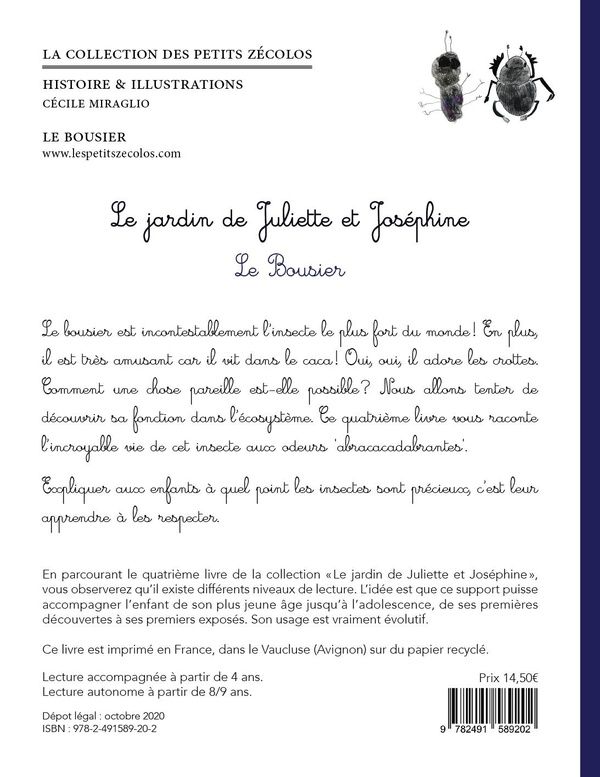 Quatrième de couverture de « LE BOUSIER - LE JARDIN DE JULIETTE ET JOSEPHINE »