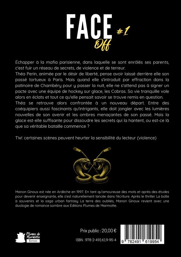 Quatrième de couverture de « Face off : roman »