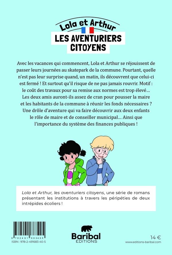 Quatrième de couverture de « Skatepark municipal en danger »