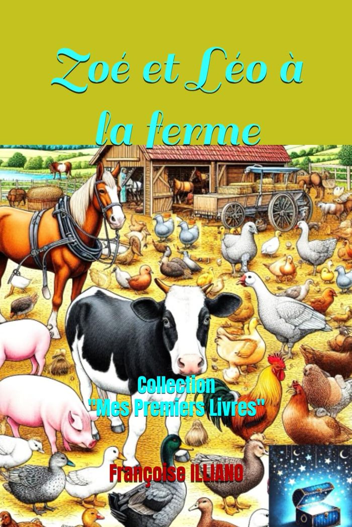 Couverture du livre « Zoé et Léo à la ferme » de Françoise Illiano, librairie Les Contes Infusés à Corte