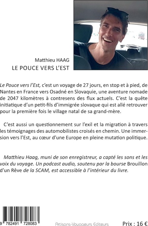 Quatrième de couverture de « Le pouce vers l'Est »