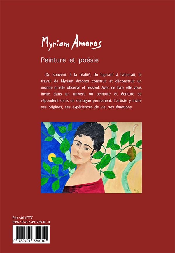 Quatrième de couverture de « MYRIAM AMOROS, PEINTURE ET POESIE »