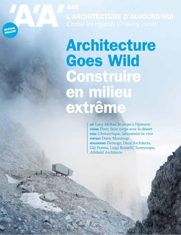 Couverture du livre « L'ARCHITECTURE D'AUJOURD'HUI AA N 446 : ARCHITECTURE GOES WILD - DECEMBRE 2021 » de Collectif, librairie Les Contes Infusés à Corte