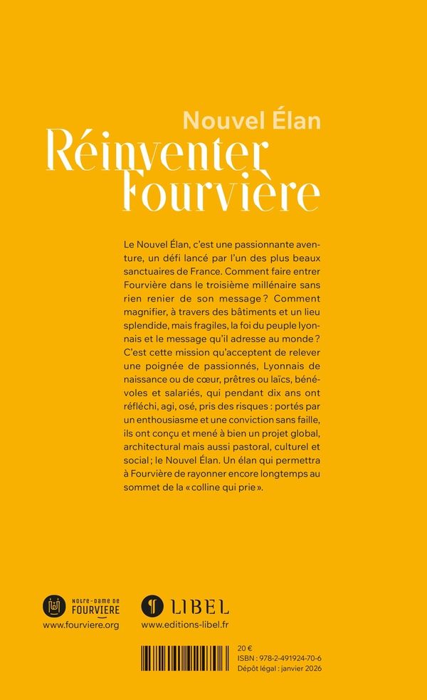 Quatrième de couverture de « Nouvel Élan : Réinventer Fourvière »
