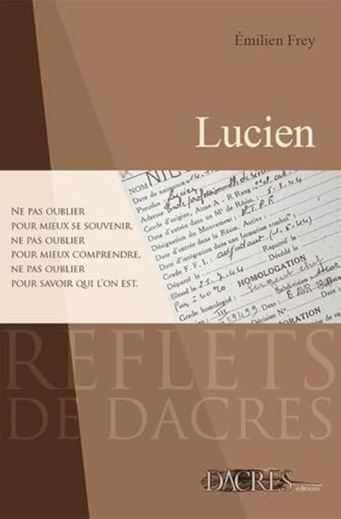 Couverture du livre « LUCIEN », librairie Les Contes Infusés à Corte