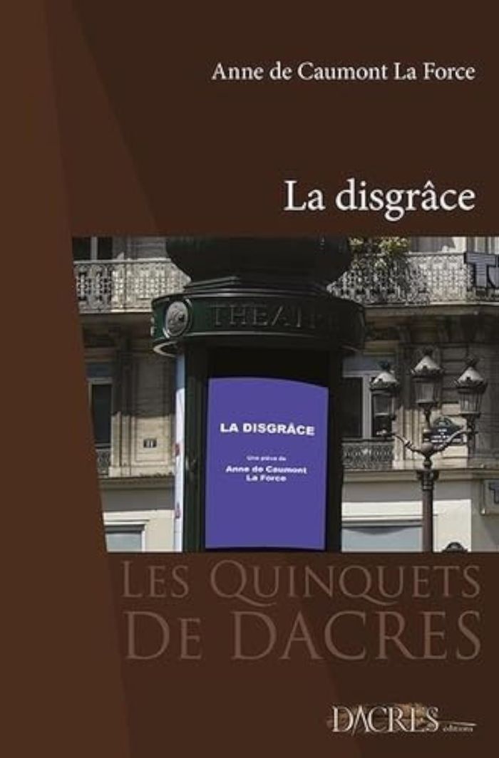 Couverture du livre « LA DISGRACE », librairie Les Contes Infusés à Corte