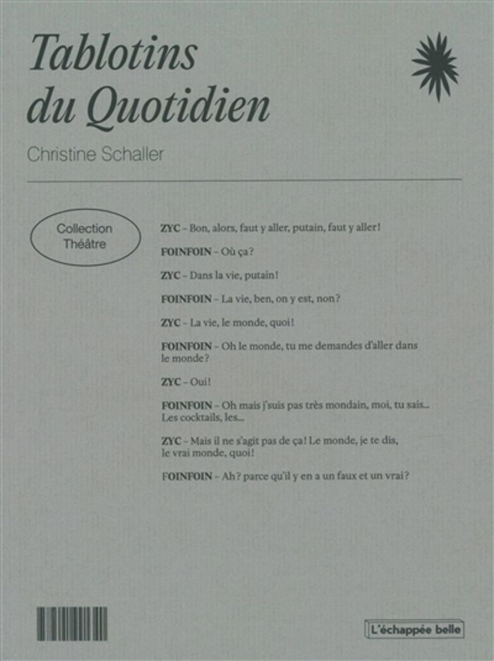 Couverture du livre « Tablotins du quotidien », librairie Les Contes Infusés à Corte