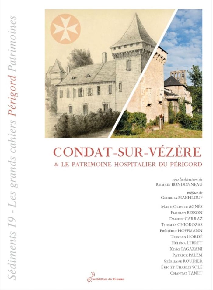Couverture du livre « CONDAT-SUR-VEZERE & LE PATRIMOINE HOSPITALIER DU PERIGORD - SEDIMENTS 19 » de Collectif, librairie Les Contes Infusés à Corte