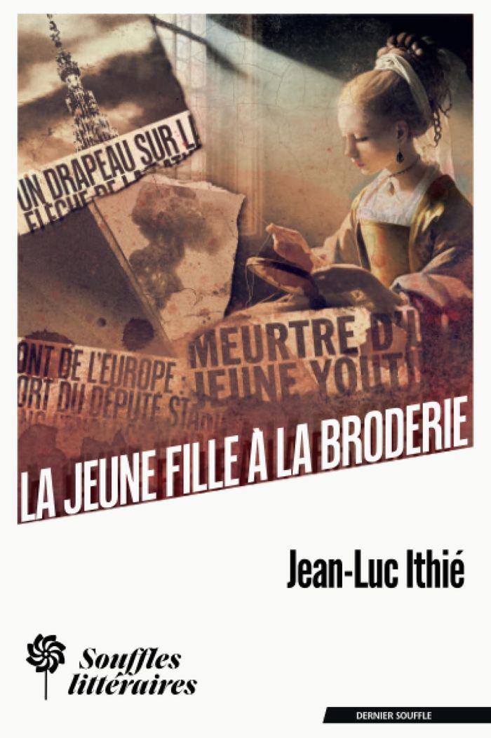 Couverture du livre « La jeune fille à la broderie : roman policier », librairie Les Contes Infusés à Corte