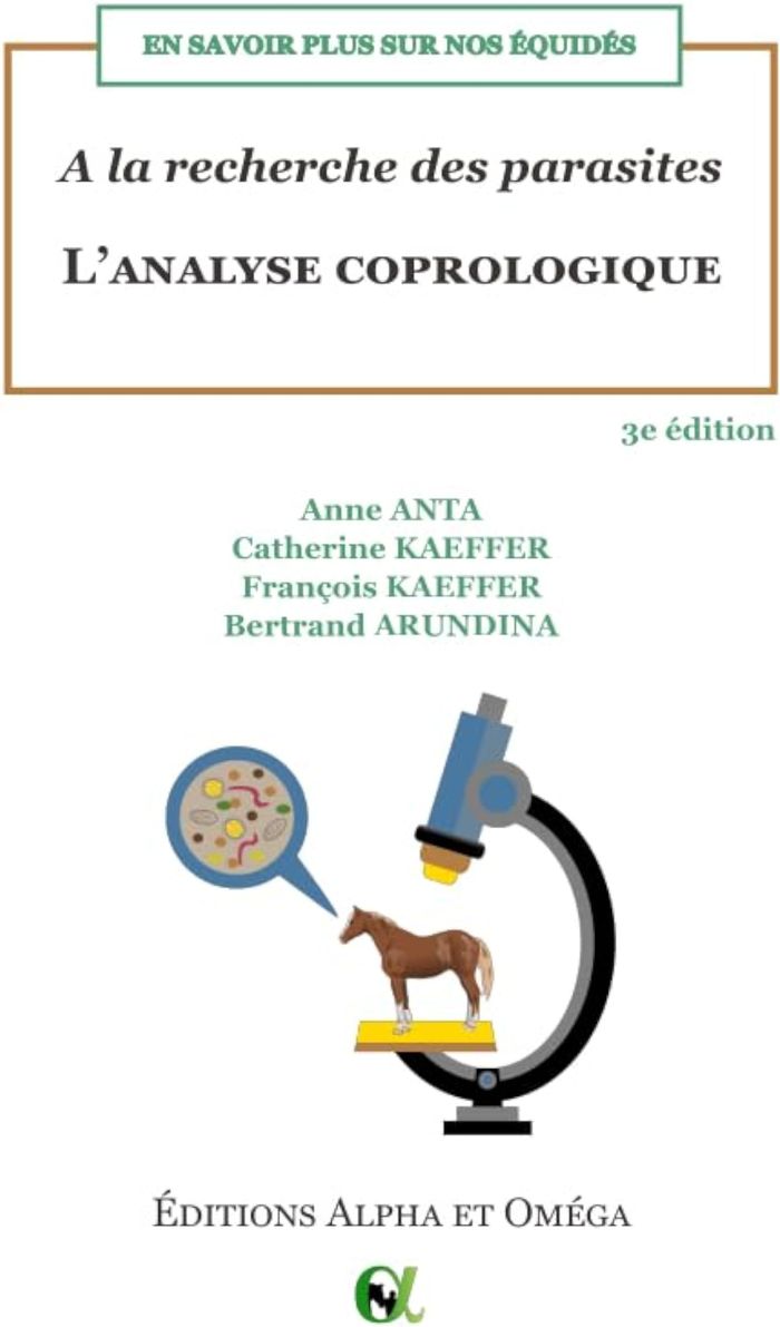 Couverture du livre « À la recherche des parasites : l'analyse coprologique », librairie Les Contes Infusés à Corte