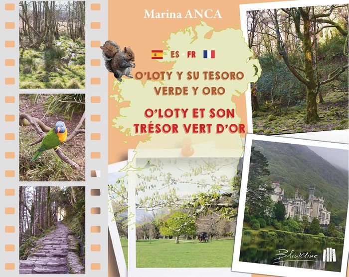 Couverture du livre « O'LOTY L'ECUREUIL - T05 - O'LOTY ET SON TRESOR VERT DOR - OLOTY Y SU TESORO VERDE Y ORO » de Anca, librairie Les Contes Infusés à Corte