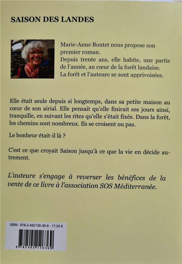 Quatrième de couverture de « SAISON DES LANDES »