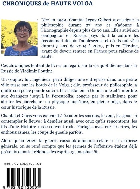 Quatrième de couverture de « CHRONIQUES DE HAUTE VOLGA - 5 ANS DE VIE RUSSE - ILLUSTRATIONS, COULEUR »