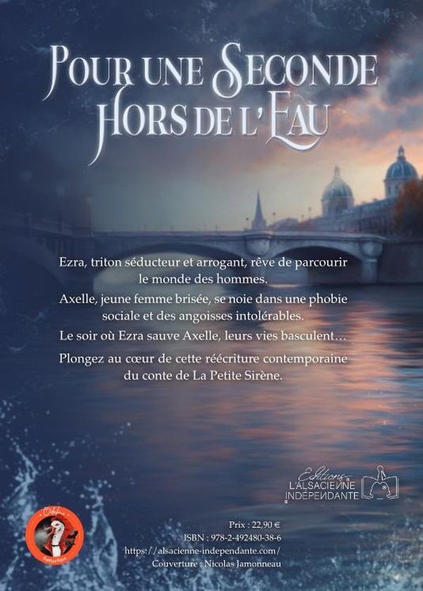 Quatrième de couverture de « POUR UNE SECONDE HORS DE L'EAU »