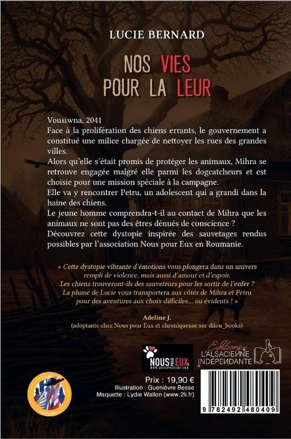 Quatrième de couverture de « Nos vies pour la leur »