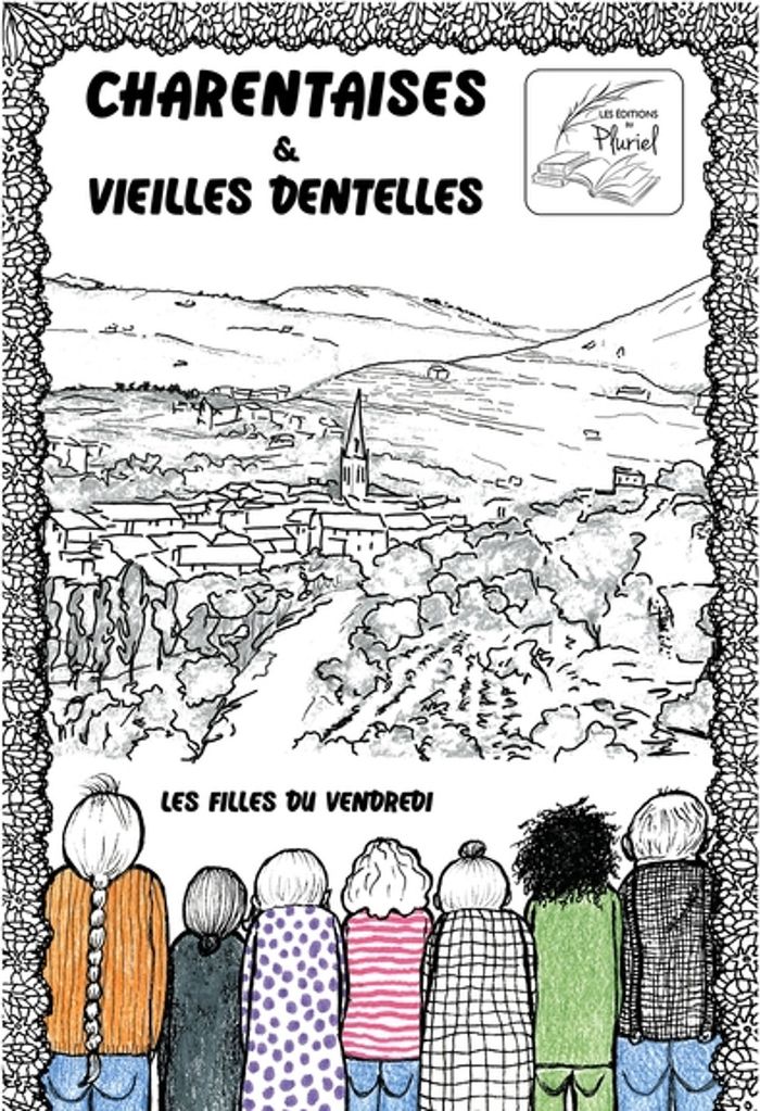 Couverture du livre « CHARENTAISES ET VIEILLES DENTELLES - BD HUMORISTIQUE, 86 PAGES COULEUR » de Lesage, librairie Les Contes Infusés à Corte