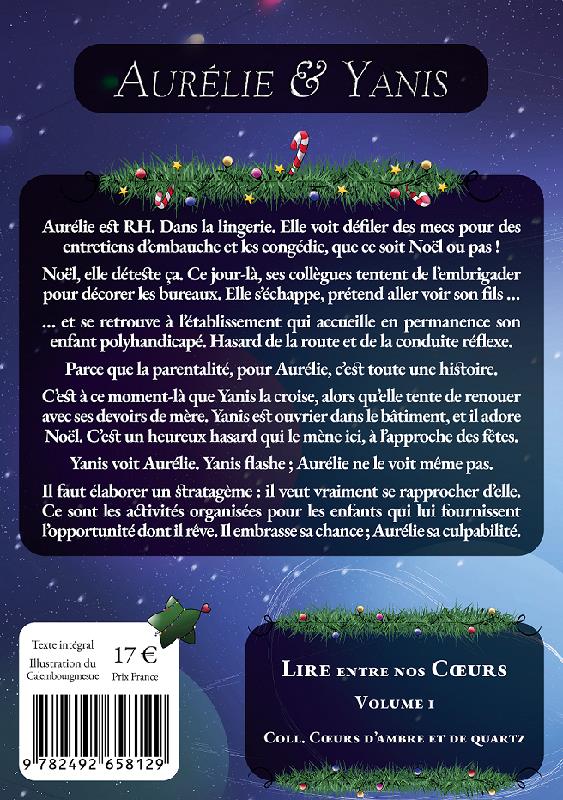 Quatrième de couverture de « LIRE ENTRE NOS COEURS - T01 - AURELIE & YANIS »
