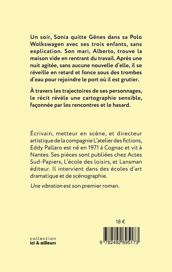 Quatrième de couverture de « Une vibration »