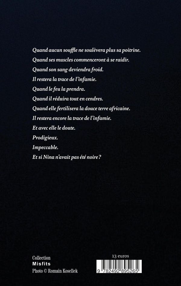 Quatrième de couverture de « Nina »