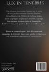 Quatrième de couverture de « Lux in tenebris »