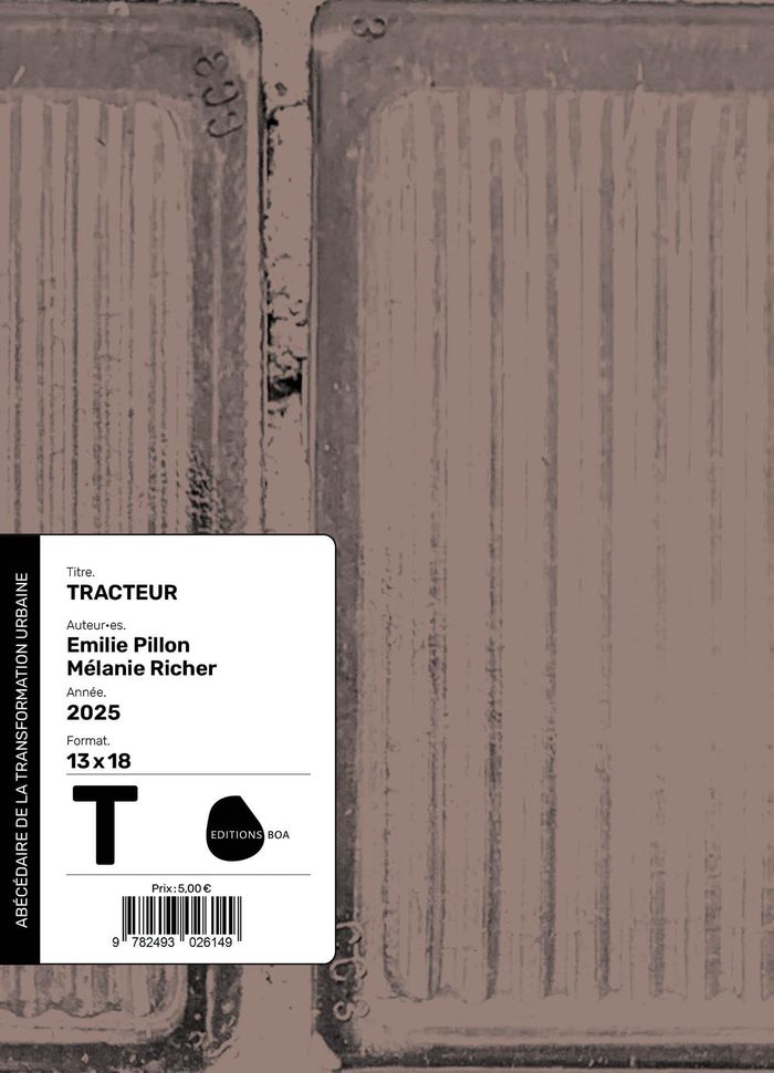 Couverture du livre « T comme tracteur » de Émilie Pillon, librairie Les Contes Infusés à Corte