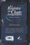 Quatrième de couverture de « Le registre des chats imaginaires : mémoire »