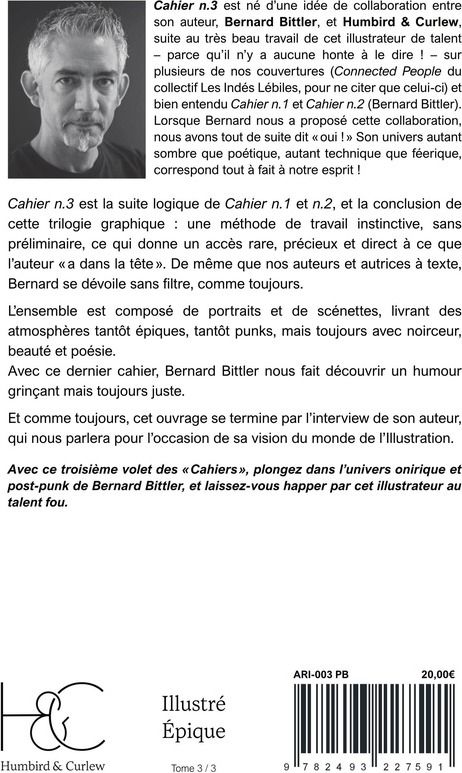 Quatrième de couverture de « Cahier n° 3 »
