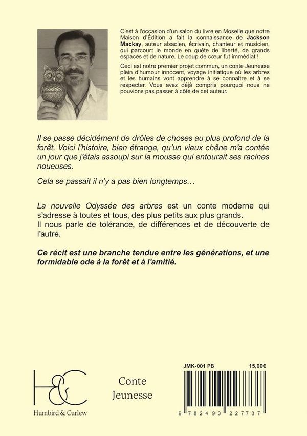 Quatrième de couverture de « La nouvelle odyssée des arbres »