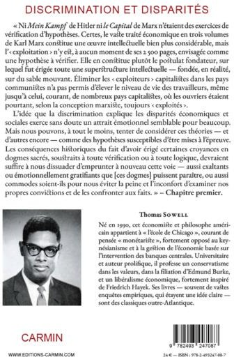 Quatrième de couverture de « DISCRIMINATION ET DISPARITES »