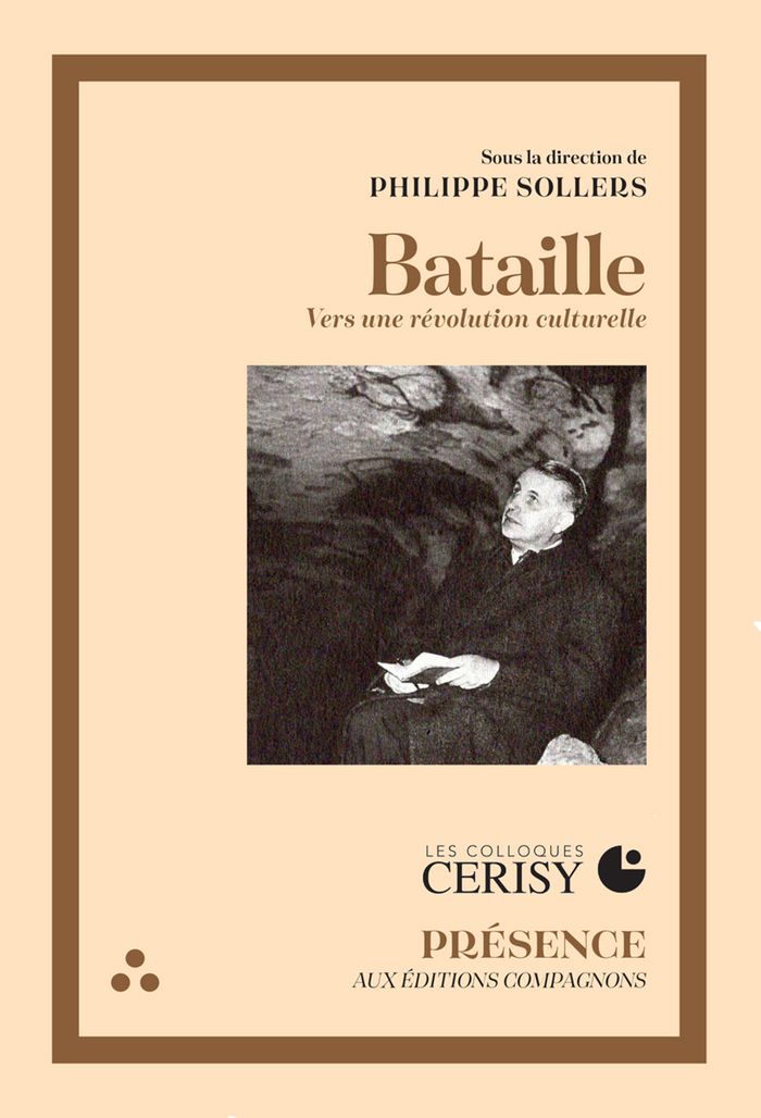 Couverture du livre « Bataille : vers une révolution culturelle » de Philippe Sollers, librairie Les Contes Infusés à Corte