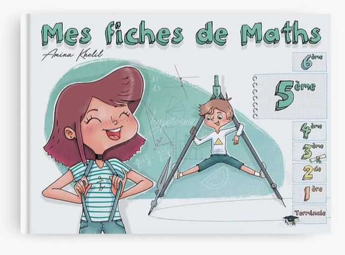 Couverture du livre « MES FICHES DE MATHS - 5EME » de Deborah Mocellin, librairie Les Contes Infusés à Corte