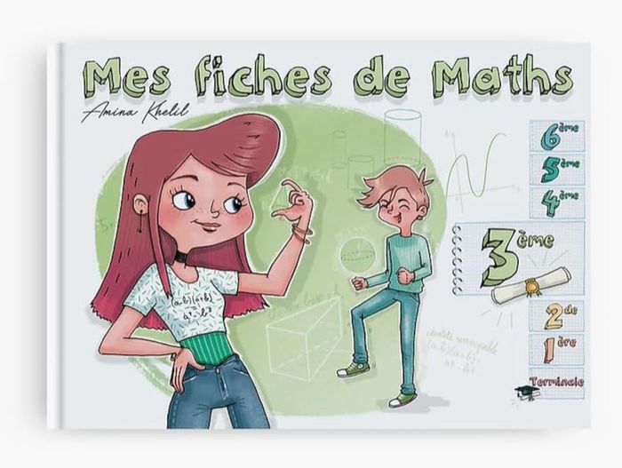 Couverture du livre « MES FICHES DE MATHS - 3EME » de Khelil Amina, librairie Les Contes Infusés à Corte