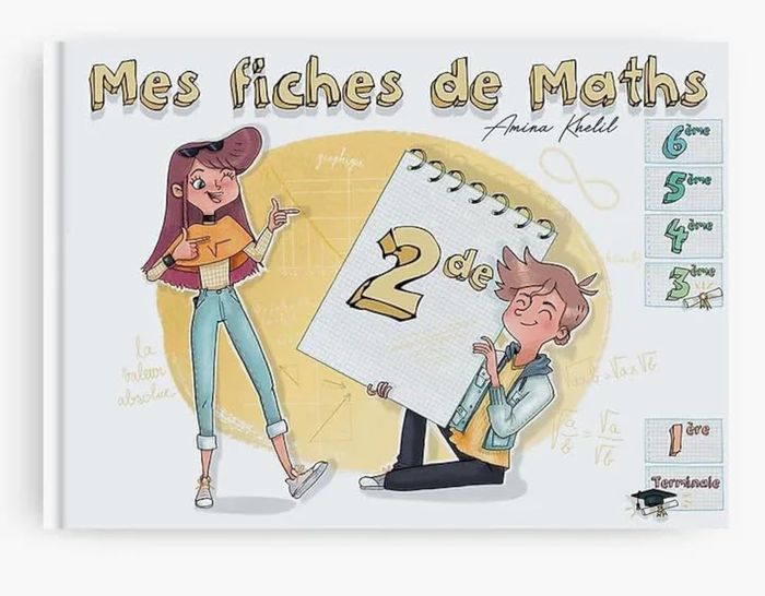 Couverture du livre « MES FICHES DE MATHS - SECONDE » de Khelil Amina, librairie Les Contes Infusés à Corte