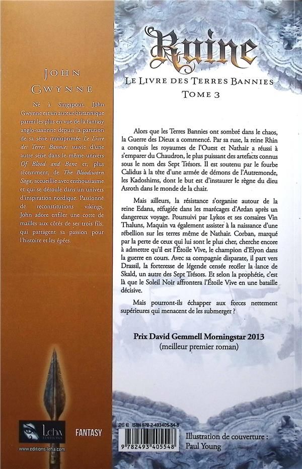 Quatrième de couverture de « Ruine »