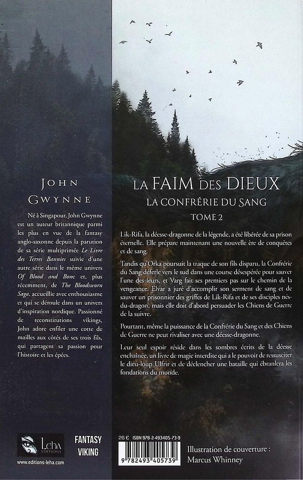 Quatrième de couverture de « La faim des dieux »