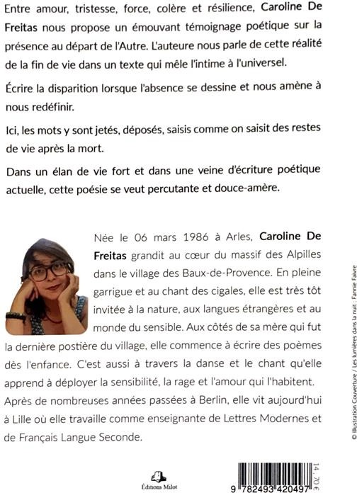 Quatrième de couverture de « JE NE DERANGE PAS LES SOUVENIRS »